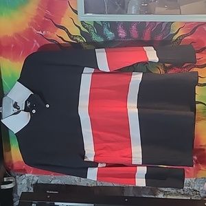 Striped collared shirt